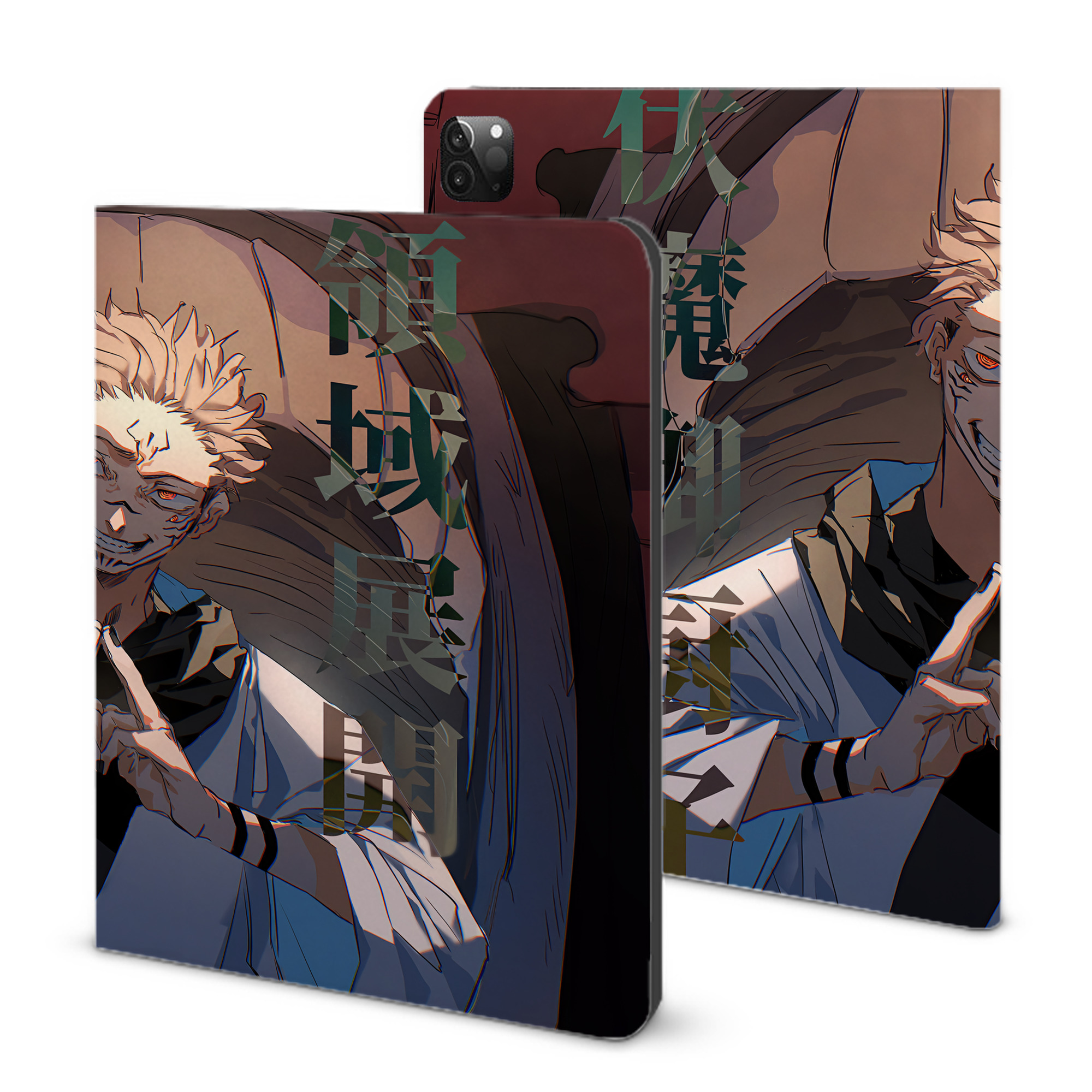 （画像用） 呪術廻戦 Jujutsu Kaisen IPadケース ペンホルダー付き ブックスタイルデザイン
